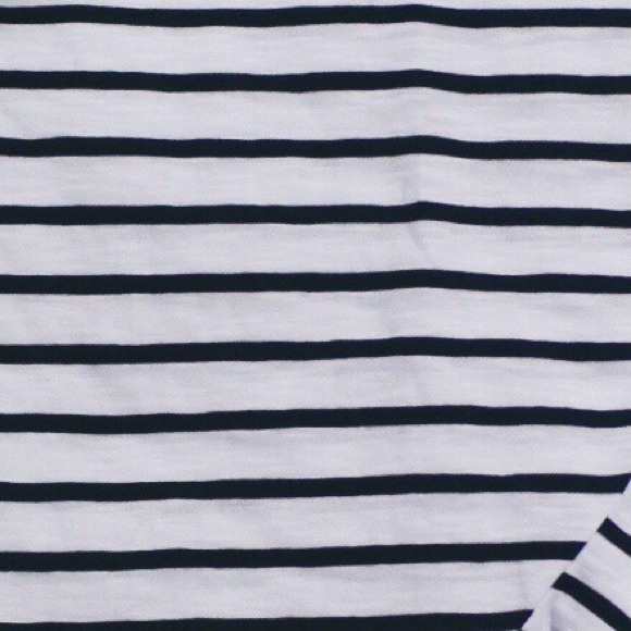 NWT Girls Joe Fresh Navy/White Striped Asym Dress - Picture 7 of 7